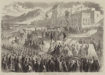 Ankunft von Viktor Emanuel in Palermo